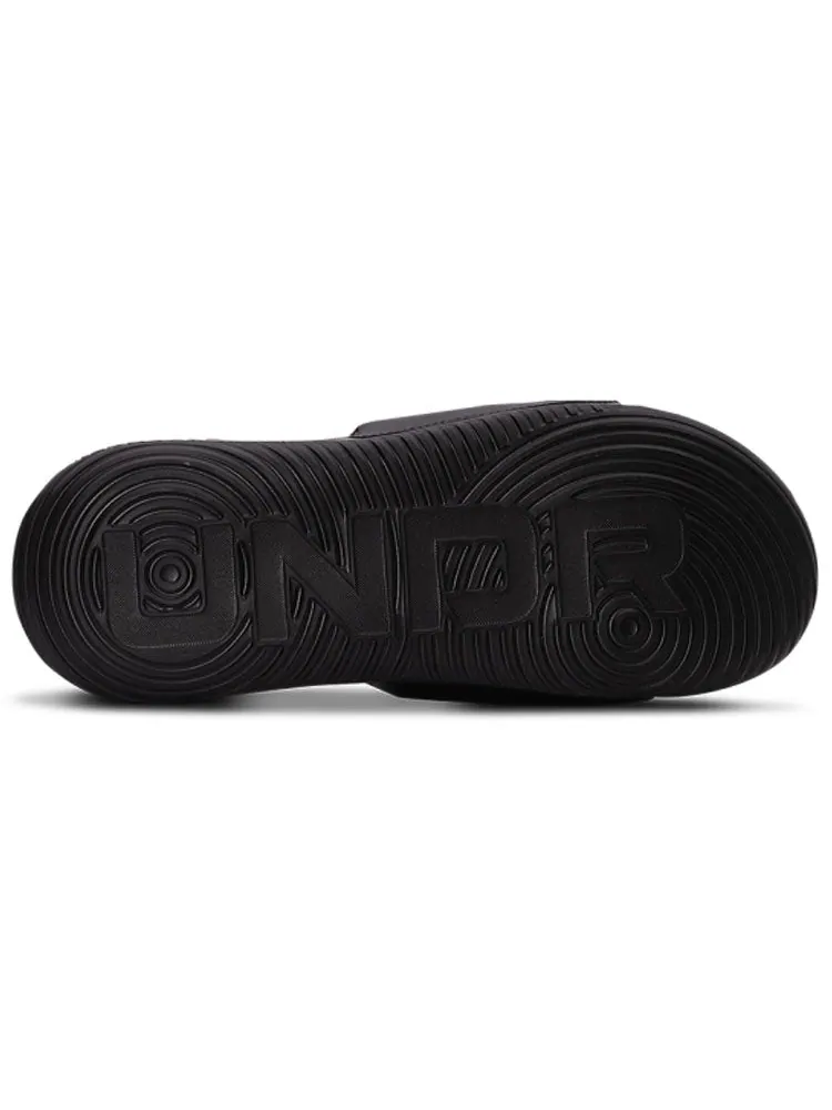 Шлепанцы Under Armour Ansa Fixed Slide 'Black White' — изображение 6 из 6, черный