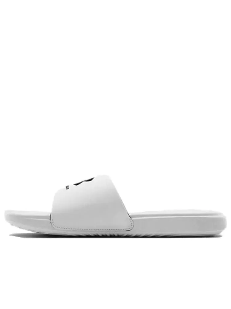 Шлепанцы Under Armour Ansa Fixed Slide 'White Black' — изображение 1 из 5, белый