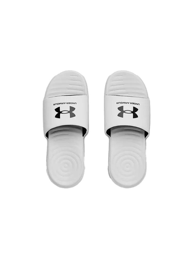 Шлепанцы Under Armour Ansa Fixed Slide 'White Black' — изображение 4 из 5, белый