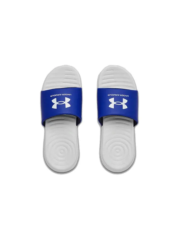 Тапочки ansa fixed slide 'halo grey blue' Under Armour — изображение 4 из 4, белый