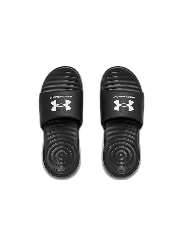 Тапочки ansa fixed slides 'black white' Under Armour — изображение 4 из 4, черный