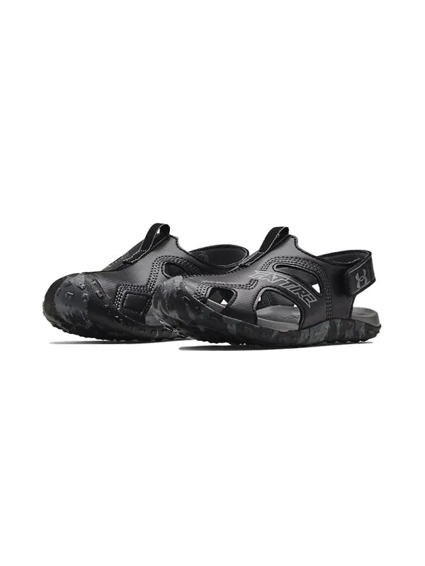 Тапочки fat tire defender sandal 'black camo' Under Armour — изображение 3 из 4, черный