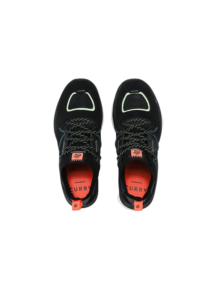 Кроссовки Under Armour Curry Flow Cozy 'Black Electric Tangerine' — изображение 4 из 5, черный