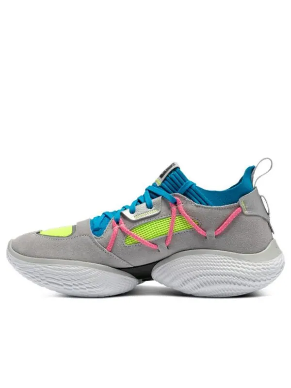 Кроссовки curry brand curry flow cozy 'grey electric blue' Under Armour — изображение 1 из 4, серый/синий