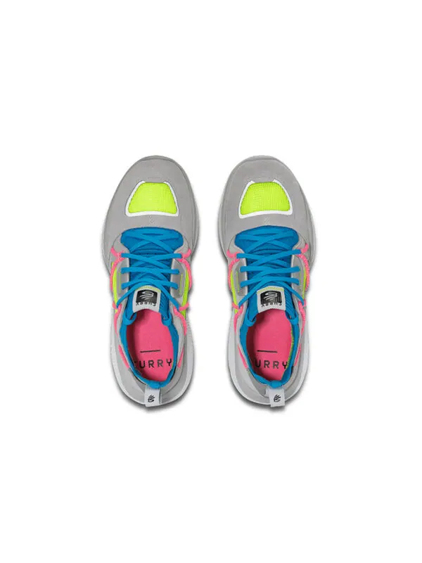 Кроссовки curry brand curry flow cozy 'grey electric blue' Under Armour — изображение 4 из 4, серый/синий