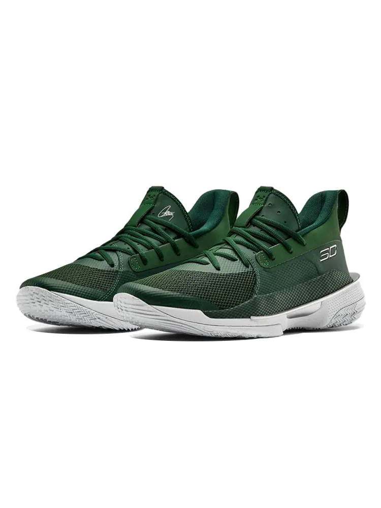 Кроссовки Under Armour Curry 7 Team 'Forest Green' — изображение 3 из 5, зеленый