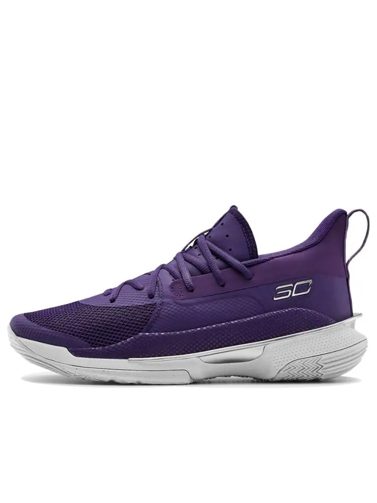 Кроссовки Under Armour Curry 7 Team 'Purple White' — изображение 1 из 5, фиолетовый