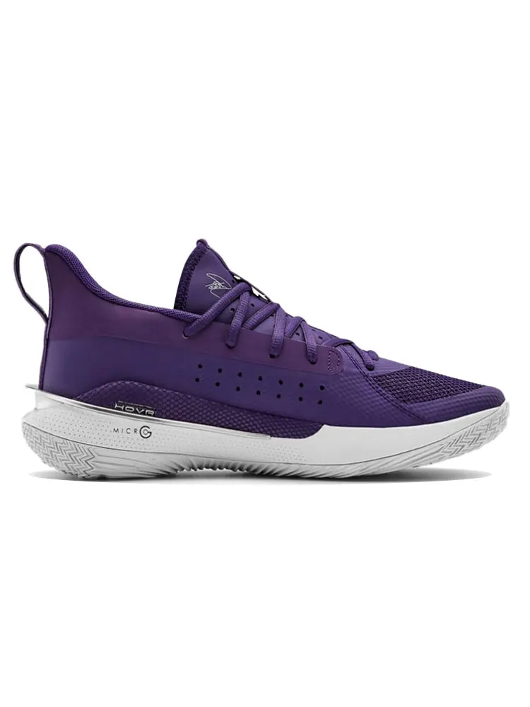 Кроссовки Under Armour Curry 7 Team 'Purple White' — изображение 2 из 5, фиолетовый