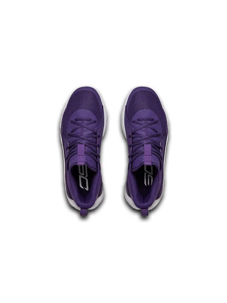 Кроссовки Under Armour Curry 7 Team 'Purple White' — изображение 4 из 5, фиолетовый