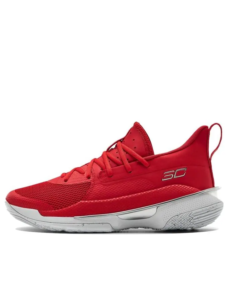 Кроссовки Under Armour Curry 7 Team 'Red White' — изображение 1 из 5, красный