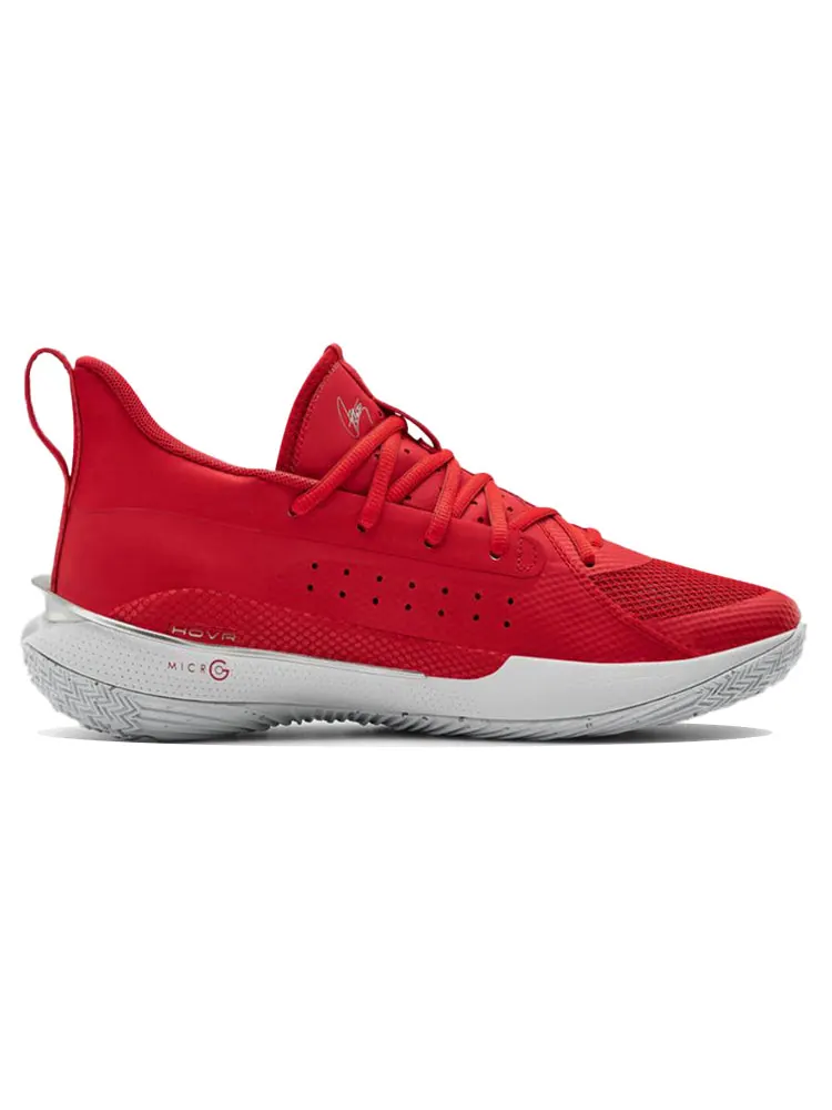 Кроссовки Under Armour Curry 7 Team 'Red White' — изображение 2 из 5, красный