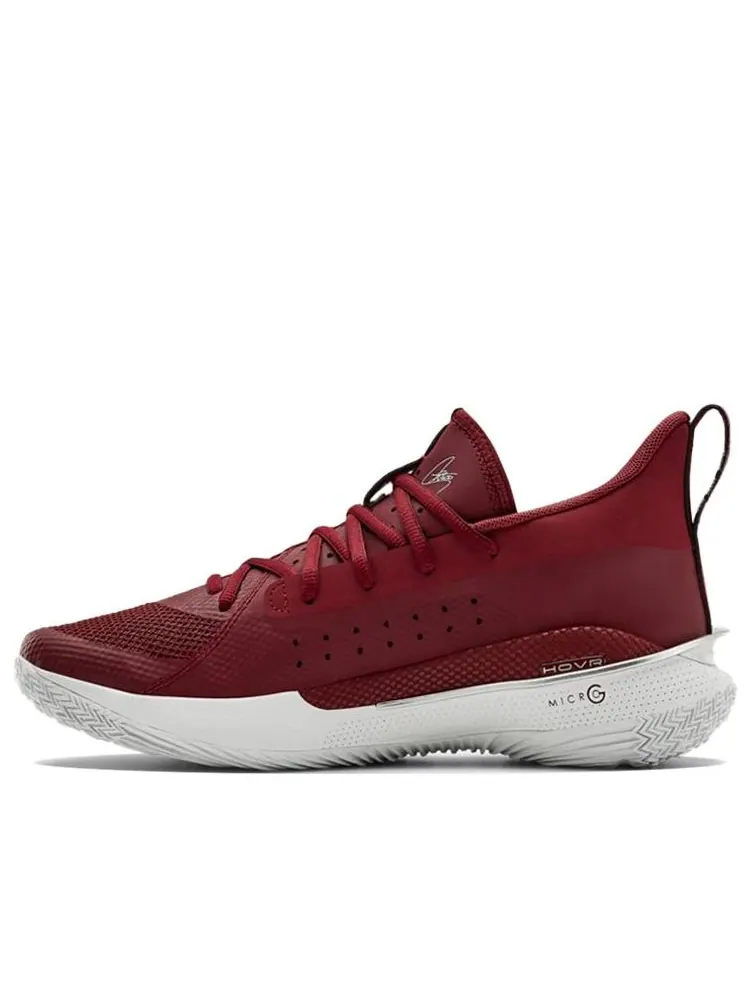 Кроссовки Under Armour Curry 7 Team 'Cardinal White' — изображение 1 из 5, красный