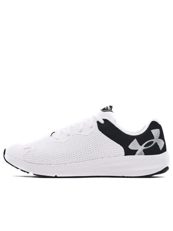 Кроссовки charged pursuit 2 bl 'white' Under Armour — изображение 1 из 4, белый/черный