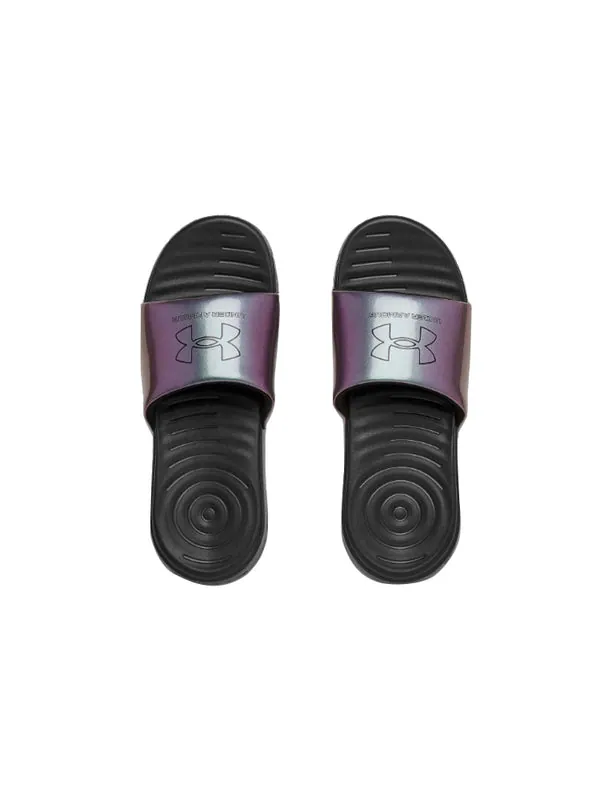 Тапочки ansa le slide 'iridescent' Under Armour — изображение 4 из 4, черный