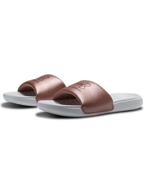 Тапочки ansa le sandals white Under Armour — изображение 3 из 4, белый/розовый