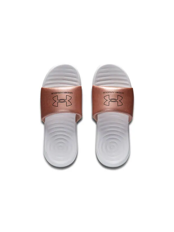 Тапочки ansa le sandals white Under Armour — изображение 4 из 4, белый/розовый