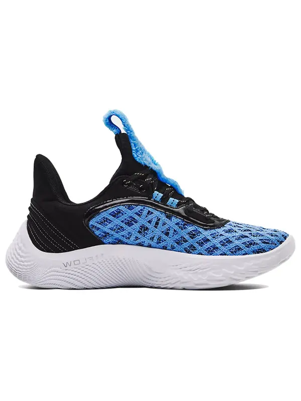 Кроссовки curry flow 9 'sesame street cookie monster' Under Armour — изображение 2 из 4, синий/черный/белый