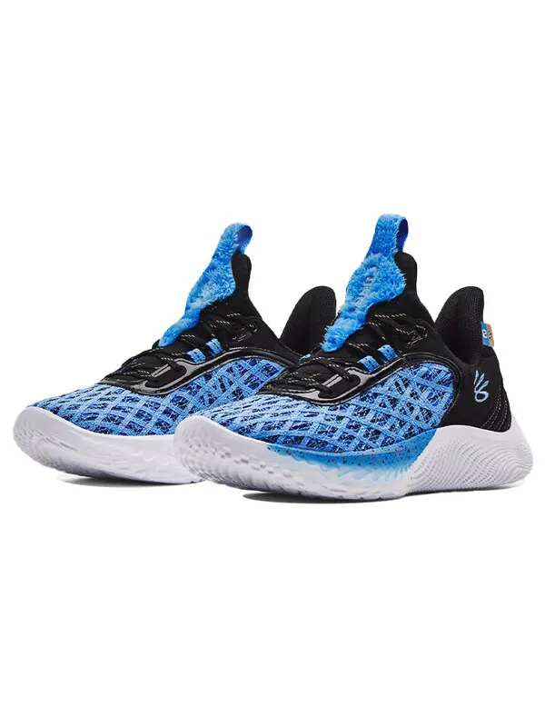 Кроссовки curry flow 9 'sesame street cookie monster' Under Armour — изображение 3 из 4, синий/черный/белый