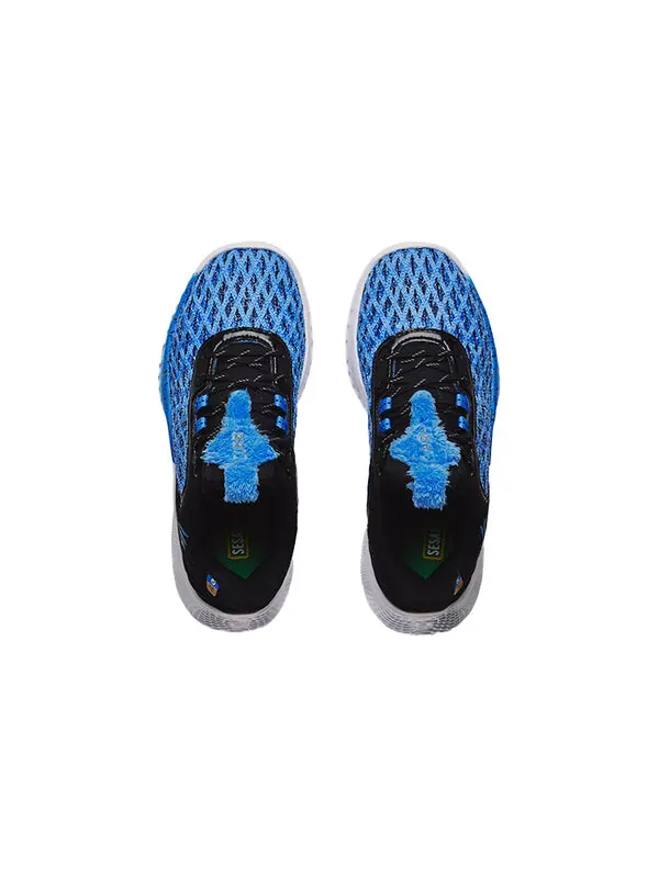 Кроссовки curry flow 9 'sesame street cookie monster' Under Armour — изображение 4 из 4, синий/черный/белый
