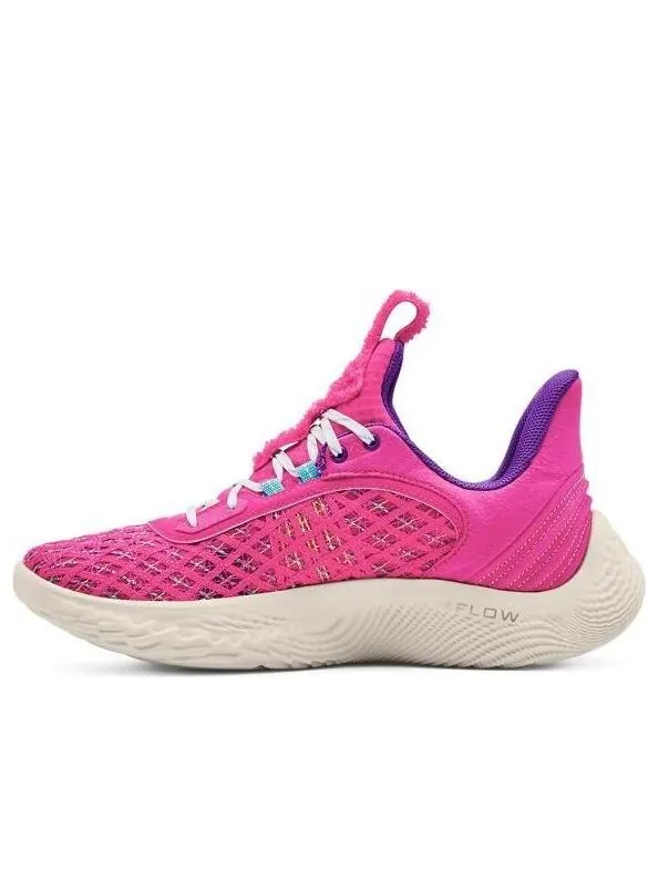 Кроссовки curry flow 9 'sesame street abby cadabby' Under Armour — изображение 1 из 4, розовый/белый/фиолетовый