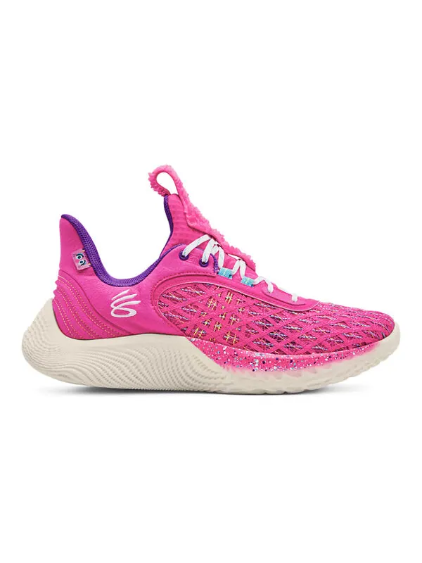 Кроссовки curry flow 9 'sesame street abby cadabby' Under Armour — изображение 2 из 4, розовый/белый/фиолетовый