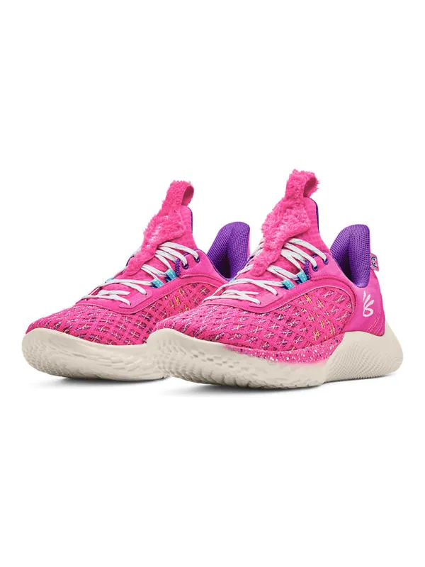 Кроссовки curry flow 9 'sesame street abby cadabby' Under Armour — изображение 3 из 4, розовый/белый/фиолетовый