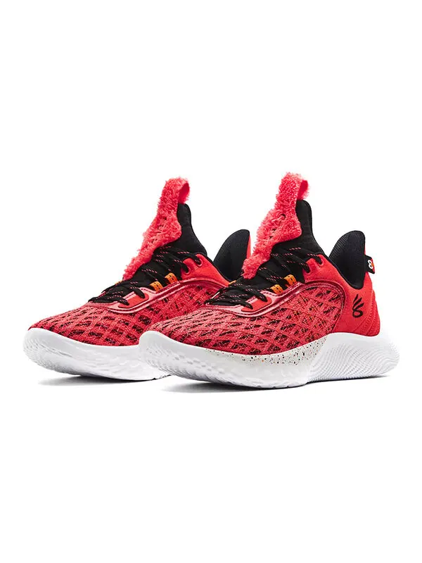 Кроссовки x sesame street curry flow 9 'elmo' Under Armour — изображение 3 из 4, красный/черный/белый