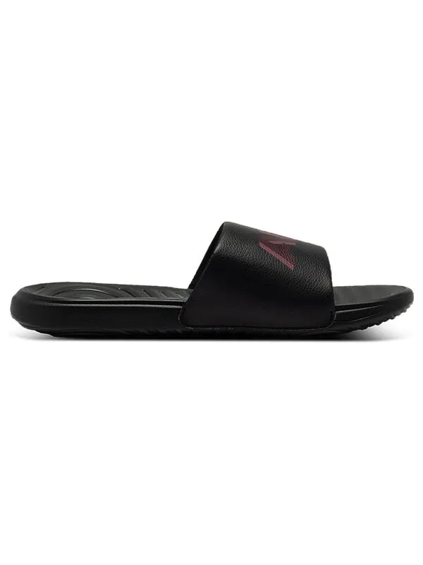 Тапочки ansa graphic slide 'black beta' Under Armour — изображение 2 из 4, черный/красный