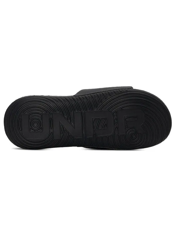 Тапочки ansa graphic slide 'black beta' Under Armour — изображение 4 из 4, черный/красный