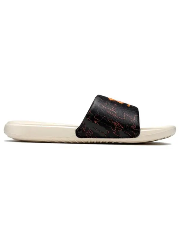 Тапочки ansa graphic slide 'black stone' Under Armour — изображение 3 из 4, черный/коричневый