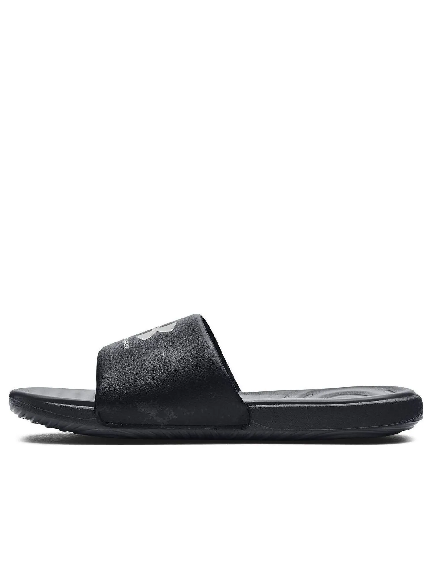 Слипоны Under Armour Ansa Graphic Slides 'Black Pitch Grey' 3024434-018 — изображение 1 из 6, черный серый