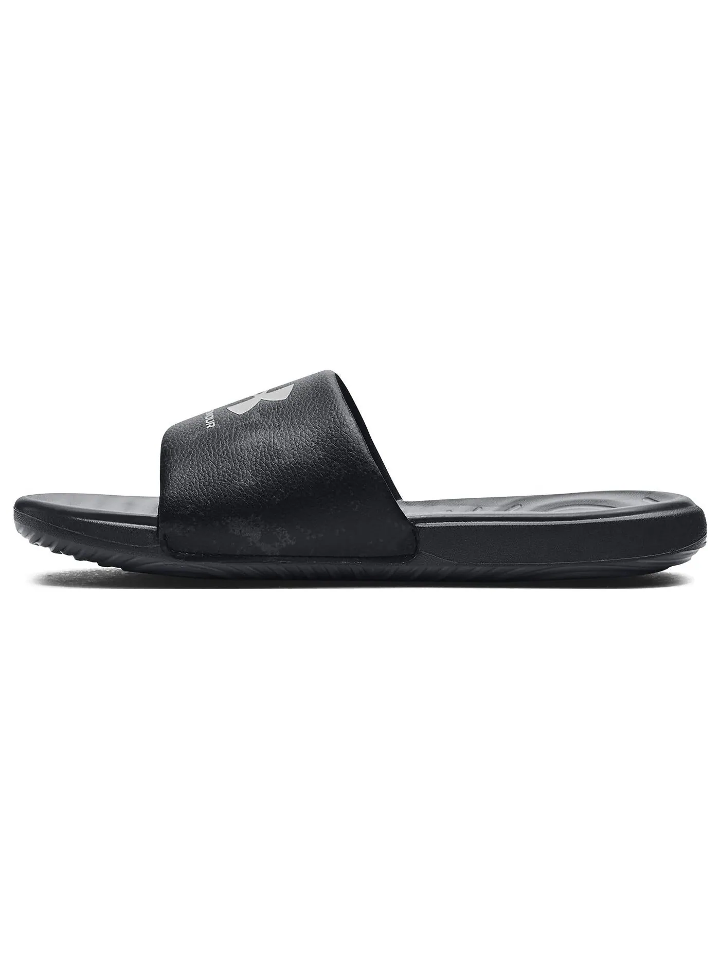 Слипоны Under Armour Ansa Graphic Slides 'Black Pitch Grey' 3024434-018 — изображение 2 из 6, черный серый