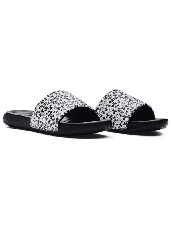 Тапочки ansa graphic slide 'sketch' Under Armour — изображение 4 из 4, белый/черный