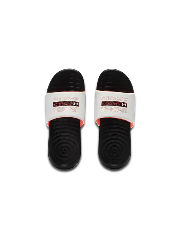 Тапочки ansa graphic slipper black/white Under Armour — изображение 3 из 4, черный/белый