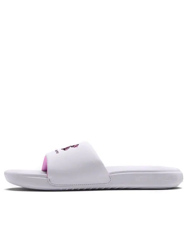 Тапочки ansa 'white/pink' Under Armour