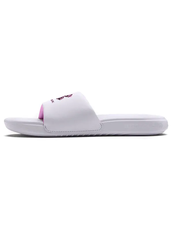 Тапочки ansa 'white/pink' Under Armour — изображение 2 из 4, белый/розовый