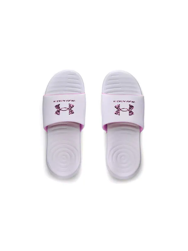 Тапочки ansa 'white/pink' Under Armour — изображение 4 из 4, белый/розовый