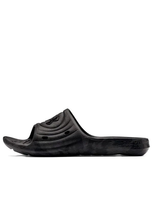 Тапочки locker slides 'black jet grey' Under Armour