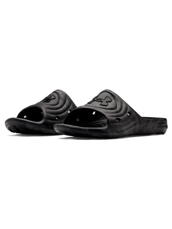Тапочки locker slides 'black jet grey' Under Armour — изображение 4 из 4, черный/серый