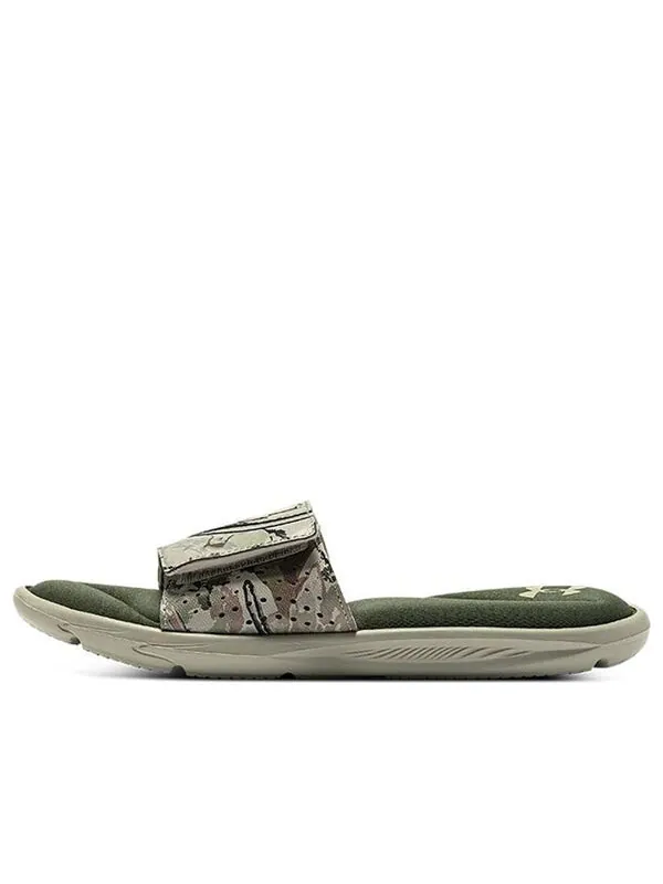 Тапочки ignite 6 graphic strap slide 'khaki base camo' Under Armour