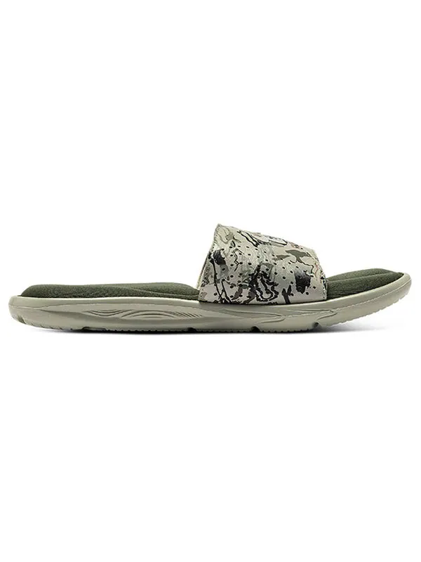 Тапочки ignite 6 graphic strap slide 'khaki base camo' Under Armour — изображение 3 из 4, хаки/зеленый