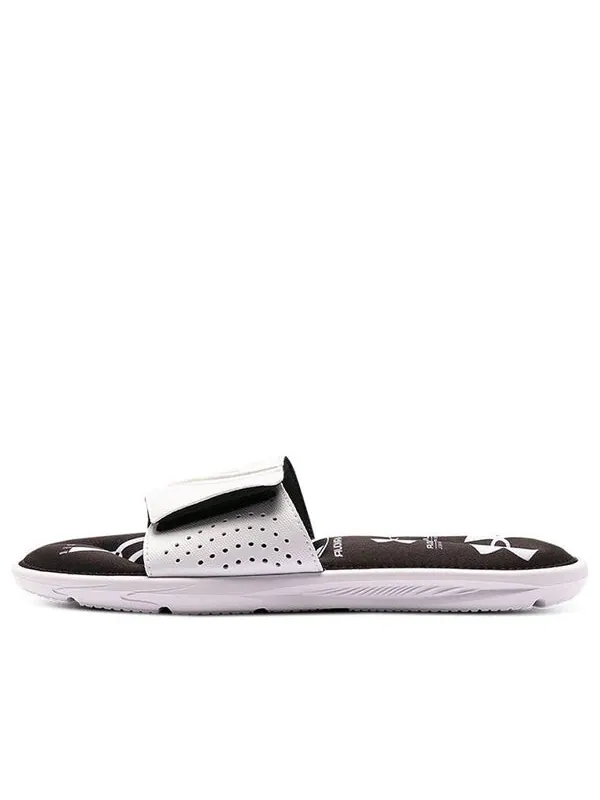 Тапочки ignite 6 graphic strap slide 'white' Under Armour