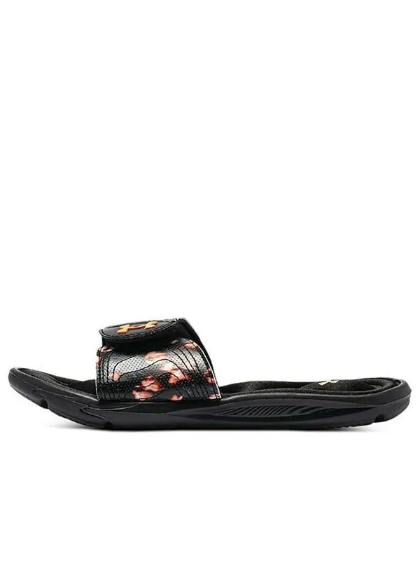 Тапочки ignite 6 graphic strap slide 'black afterglow' Under Armour