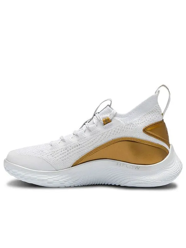 Кроссовки curry flow 8 'gold blooded' Under Armour — изображение 1 из 4, белый/золотистый