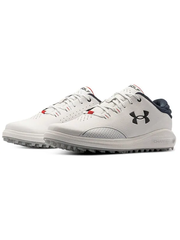 Кроссовки draw sport spikeless running shoes wide e white Under Armour — изображение 3 из 4, белый