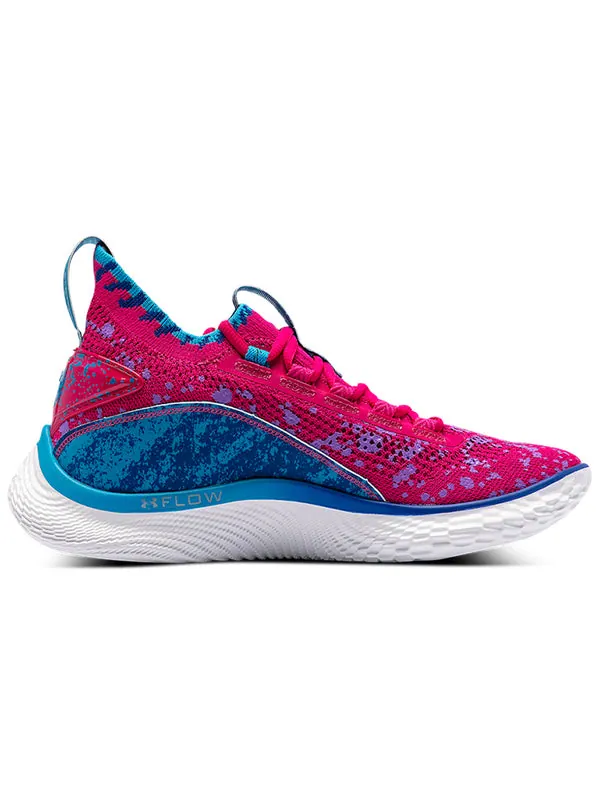 Кроссовки curry flow 8 'pi day' Under Armour — изображение 2 из 4, синий/розовый