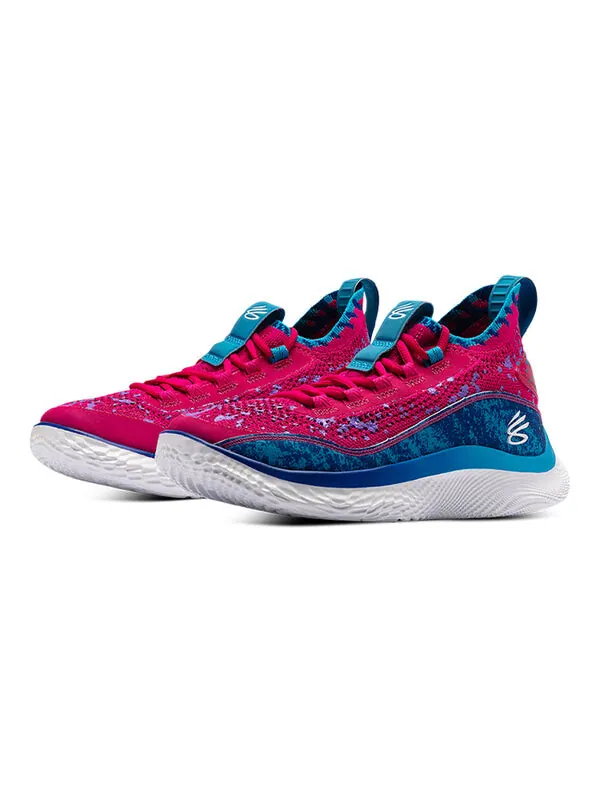 Кроссовки curry flow 8 'pi day' Under Armour — изображение 3 из 4, розовый/синий