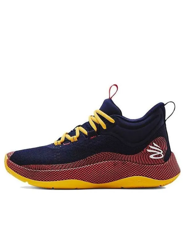 Кроссовки curry hovr splash 'midnight navy taxi' Under Armour — изображение 1 из 4, черный/желтый