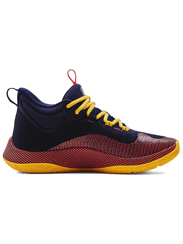 Кроссовки curry hovr splash 'midnight navy taxi' Under Armour — изображение 2 из 4, черный/желтый