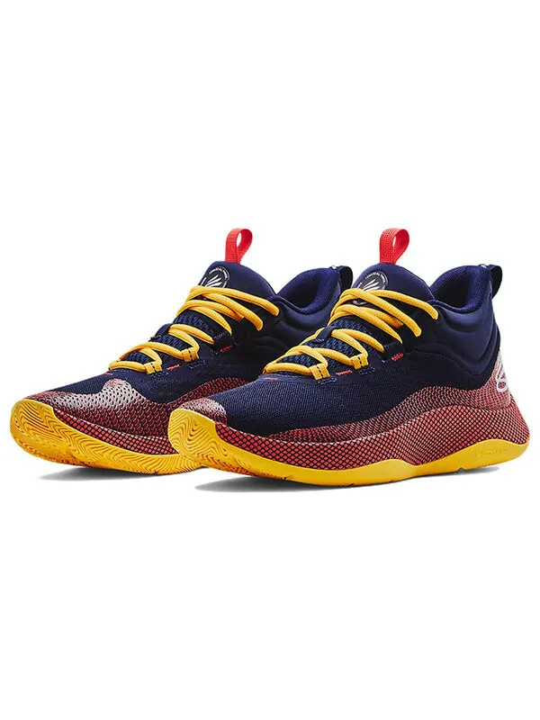 Кроссовки curry hovr splash 'midnight navy taxi' Under Armour — изображение 3 из 4, черный/желтый